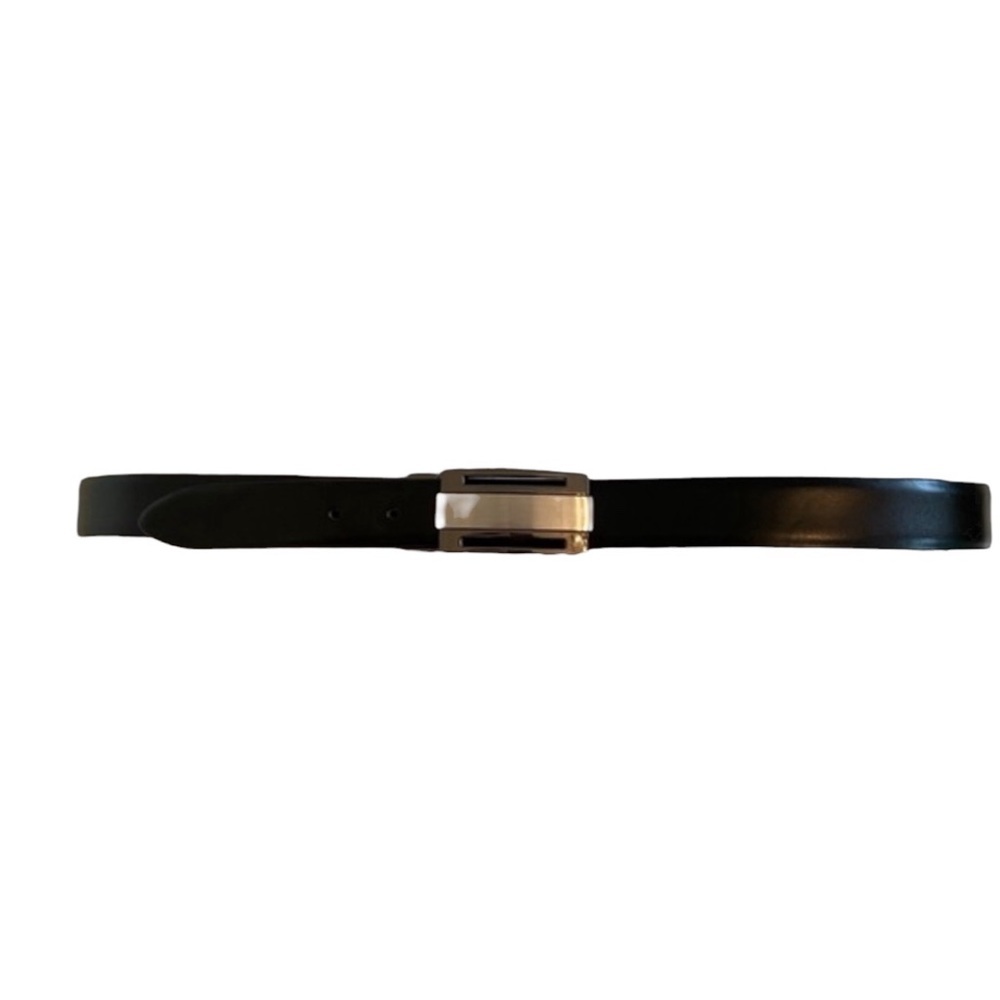 Men reversible belt black maroon brown genuine leather size 40 plus size